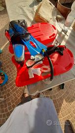 pinne,maschere,tavolette per mare