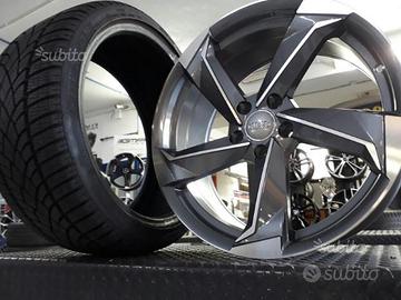 Cerchi in lega 19 per audi a4 con gomme termiche