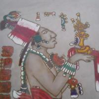 quadro stoffa due vetri Maya