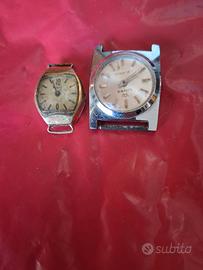 lotto 2 orologi vintage meccanici 