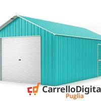 Baracca cantiere 438x724 con saracinesca azzurro