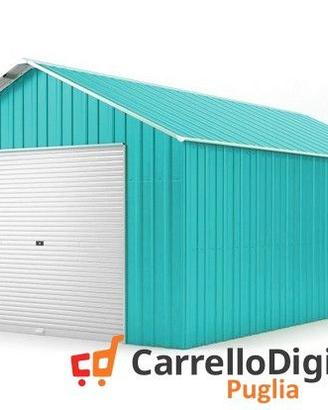 Baracca cantiere 438x724 con saracinesca azzurro