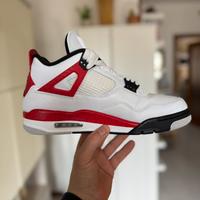 Nike air Jordan 4 Red Cement TG 43 Oroginali 100%
