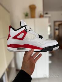 Nike air Jordan 4 Red Cement TG 43 Oroginali 100%