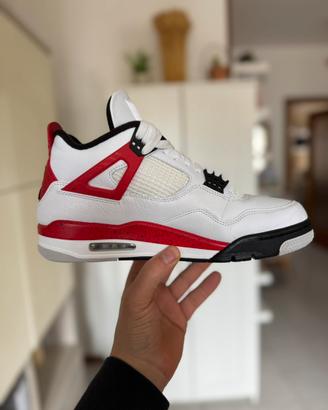 Nike air Jordan 4 Red Cement TG 43 Oroginali 100%