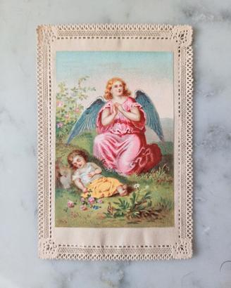 Santino antico con pizzo francese 