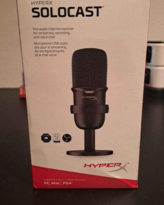 Microfono USB HyperX SoloCast per streaming e gami
