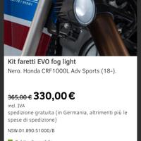 Paramotore Africa twin 1100