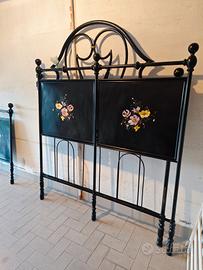 Struttura letto matrimoniale ferro battuto 