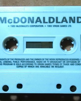 Gioco per Commodore 64 - Cassetta - McDonaldland