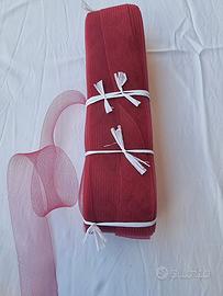 nastro crinolina rosso 5 cm x 50