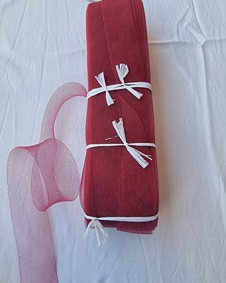 nastro crinolina rosso 5 cm x 50