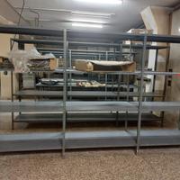 Scaffale in acciaio 122x62