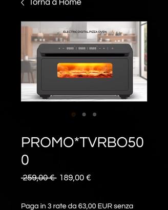 forno pizza godino turbotronic 500