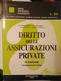 Libro "Diritto delle assicurazioni private"