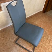 Sedie a sbalzo in ecopelle