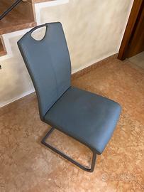 Sedie a sbalzo in ecopelle