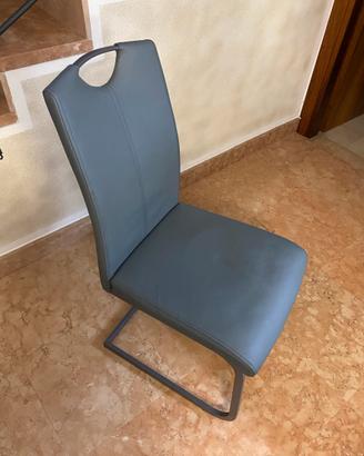 Sedie a sbalzo in ecopelle