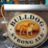 Insegna luminosa birreria bulldog Strong Ale 