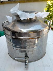 Contenitore olio Sansone, inox 18/10, 25 litri