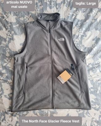 The North Face gilet tg L Glacier Fleece Vest *NEW
