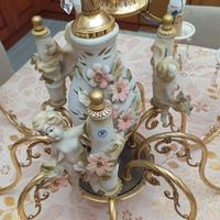 lampadario di porcellana di Capodimonte