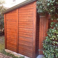 Casetta da giardino in legno di abete trattato