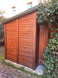 Casetta da giardino in legno di abete trattato