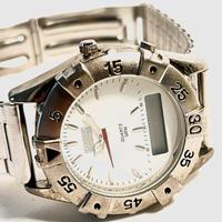 Orologio acciaio uomo doppio tempo