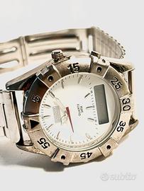 Orologio acciaio uomo doppio tempo