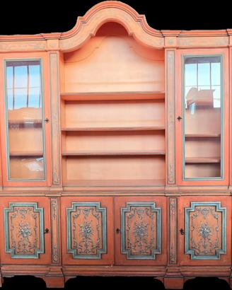 libreria decorata laccata 