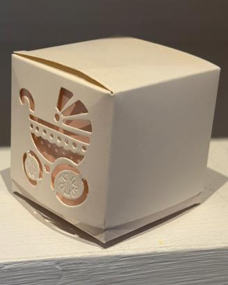 Scatola porta confetti nascita bimba