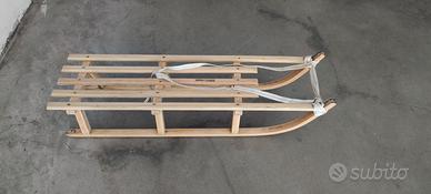 slitta in legno vintage DAVOS SUPER neve