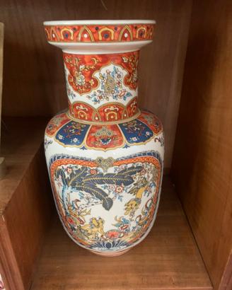 Coppia  di vasi vintage in stile Chinoiserie