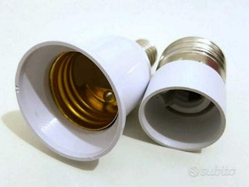 Adattatore E14 a E27 ed E27 a E14