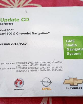 cd aggiornamento navigatore opel