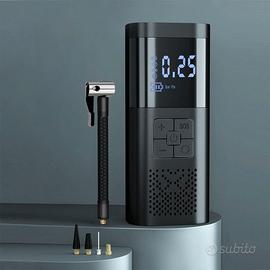 Pompa Auto Moto Bici Gomme Compressore Portatile