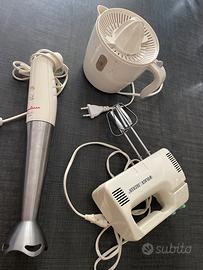 Mixer, spremiagrumi e sbattitore