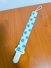🧸 Laccetto con clip porta ciuccio con stampa