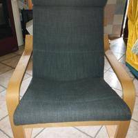 1 poltrona ikea con cuscino originale