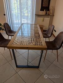 Tavolo con maioliche PREZZO RIBASSATO 