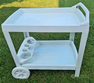 carrello da giardino con ruote in plastica