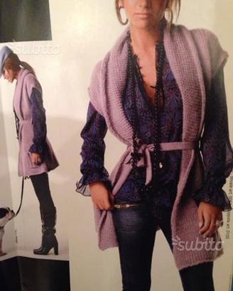 Maglia maglione gilet denny rose nero