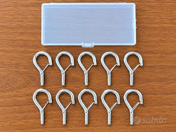 10 Ganci M6 a vite con chiusura a molla