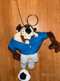 Peluche Taz Looney Tunes Calciatore - Vintage Warn