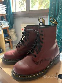 Anfibi Dr. Martens - cherry red 1460