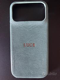 Cover iPhone 17 pro in pelle luxury