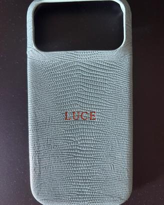 Cover iPhone 17 pro in pelle luxury