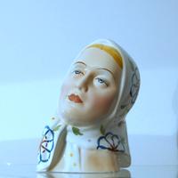 Ceramica A. RONZAN Donna con velo 1940 - Lenci Art