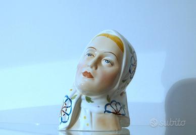 Ceramica A. RONZAN Donna con velo 1940 - Lenci Art